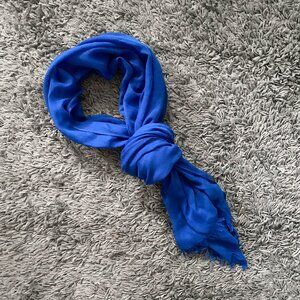 Express blue scarf
